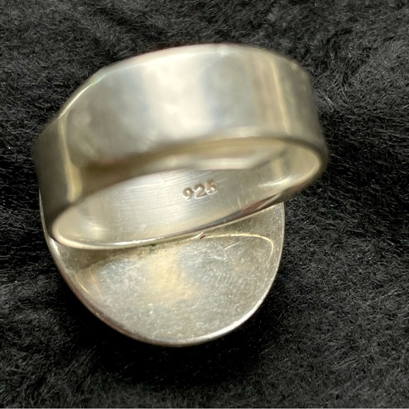 Yellow Stone 925 Silver Ring - Picture 3 of 3